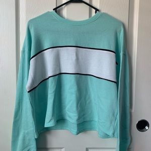 Mint Blue Cropped Sweater